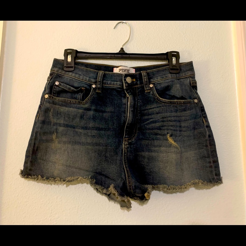 PINK denim shorts